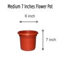 Medium 7 inch Flower Pot for all size plants and flower growing dia 7 inch height 5 inch. 