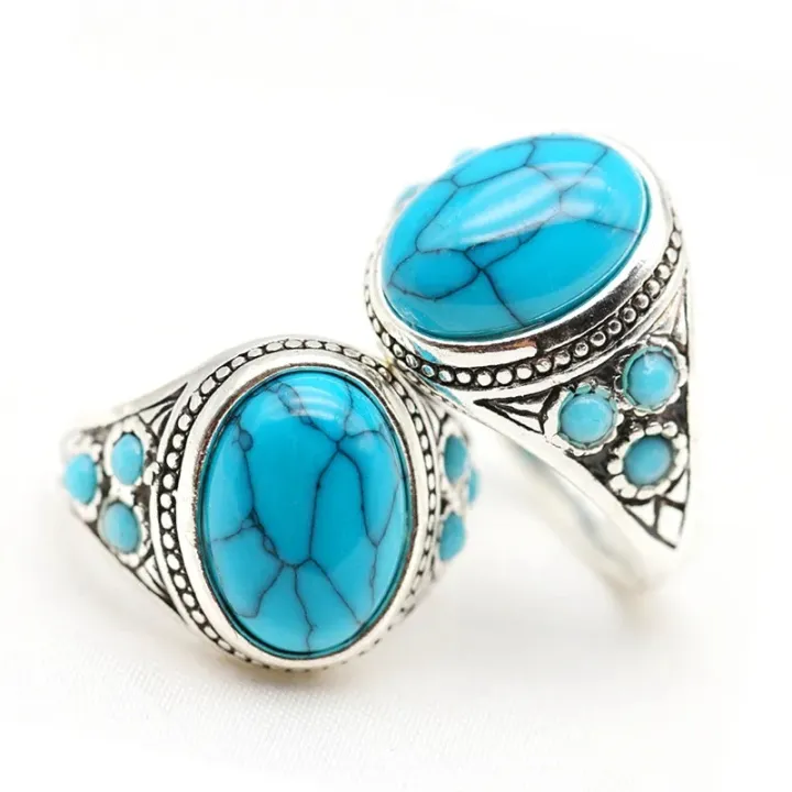 Turquoise%20Stone%20Men%20Ring%20Vintage%20Titanium%20Stainless%20Steel%20Seal%20Rings%20Punk%20Hiphop%20Male%20Finger%20Jewelry%20Gift%20-%20Image%203