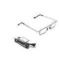 Folding Anti Blue Ray Reading Glasses Metal Rectangular Women Men Hyperopia foldable Eyeglasses Diopter +1.0 1.5 2.0 2.5 3.0 3.5 Ultralight Screwless Full Frame. 