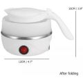 Foldable Silicone food Grade Travel Electric Kettle 5 min Fast Boiling Collapsible Teapot 600 ml. 