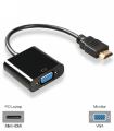 HDMI to VGA converter | High Resolution 1920 x 1200 | Compact HMDI to VAG Adapter. 