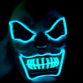 New Joker Cool Light LED Mask Halloween Horror Illumination Prop - Grass Green. 