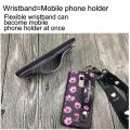 Durable Wristband Phone Case For Alcatel 3C protective ring Lanyard Back Cover Waterproof Phone Holder Flower Kickstand. 