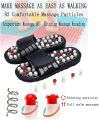 Acupressure Foot Reflex Zone Slippers for Adults, Therapy, Acupuncture, Medical Sandals, Men's Acupuncture Massage Ball Slippers, Unisex Fitness Home wear Shoes. 