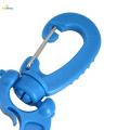 Scuba Hose Clip Snap Hook for Adults Snorkeling Universal Double BCD Dive Hose Holders Diving Dive 360 Degree Rotation Safety Equipment , Blue. 
