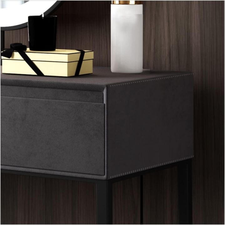 Multifunctional%20Dressing%20Table%20-%20A%20Makeup%20Table%20with%20Simple%20Storage%20Cabinet,%20Integrated%20Small%20Dressing%20Table%20with%20Ordinary%20Mirror,%20and%20Tufted%20Stool%20for%20a%20Dynamic%20Wooden%20Dressing%20Experience%20-%20Image%205