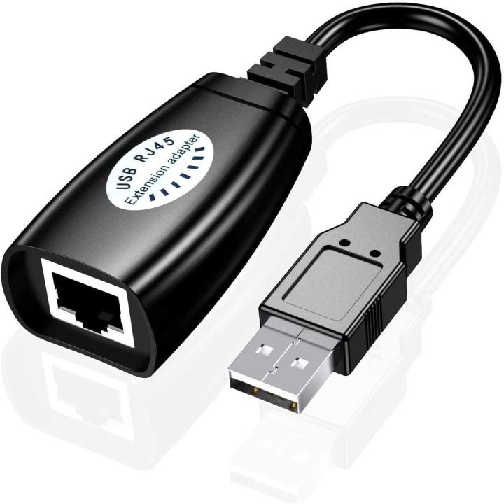 USB Over RJ45 USB RJ45 Extender Over Cat5/Cat5e /Cat6 Cable Extension Up To 150ft Length