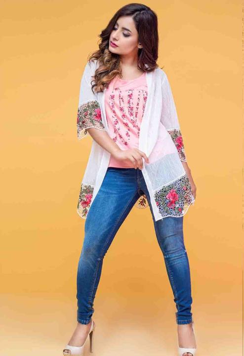 Ignite%20Womens%20Floral%20Lace%20Sheer%20Mesh%20Shrug%20-%20White%20-%20Image%203