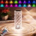 Crystal Lamp, Rose Light Diamond Lamp 16 Colors Changing with Remote Control | USB Charging Touch Control Sensor Lamp | Fancy Table Lamps for Home Decoration and Gifts. 
