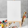 Beautifully crafted wooden canvas board stand, Perfect for your art projects, Available in multiple sizes 6 inches, 8 inches, 10 inches, 12 inches, 14 inches, and 16 inches. kn. 