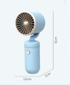 Small Portable Fan Efficient Desktop Lightweight Mini Fan Pink Rechargeable Fan for Outdoor Office Dormitory Household. 