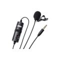 YTmic Boya mic Orignal Boya Bym1 Omni directional Lavalier Condenser Microphone With 20Ft Audio Cable (Black). 