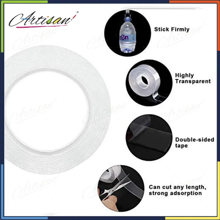 Artisan%20-%203%20Meter%20Double%20Sided%20Adhesive%20Nano%20Tape%20Transparent%20-%20Image%203
