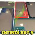 Infinix Hot 9 Matt Case Color Button And Camera Protection Back Cover. 