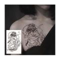 Waterproof Temporary Tattoo Forest Dragon Tattoos Sticker for Makeup Body Art Tattoo Black Big Skull Flower Tatto Men Women. 
