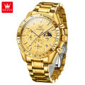 OLEVS Watch For Men Waterproof 2024 Original Fashion Athletic Quality Product Chronograph Calendar Luminous Quartz Men's Clock 3618. 