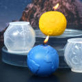 Moon Mold | Silicone Moon Mold For Clay | 3D Casting Mold Raft Candle Mold Silicone Craft Soap Aromatherapy Candle Ornaments 3D Candle Molds. 