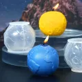Moon Mold | Silicone Moon Mold For Clay | 3D Casting Mold Raft Candle Mold Silicone Craft Soap Aromatherapy Candle Ornaments 3D Candle Molds. 