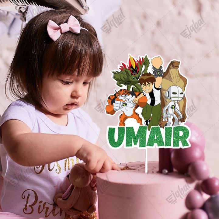 Customized%20Digital%20Cake%20Topper%20Ben%2010%20Theme%20topper%20for%20Birthday%20Party%20Celebration%20&%20Cake%20Decoration%20-%20Image%202