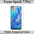 2Pcs Tecno Spark 7P Tempered Glass Screen Protector Polish Glass For Tecno Spark 7P. 