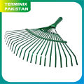 Garden Leaf Rake 14x15" Inch - Metal Body for Cleaning Lawn and Gardens Dry Leaf's Best Gardening Tool. 
