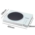 Gropa Electric Stove / Portable Infrared Cooker 2200 Watts Universal hot plate Ceramic Cooking, Electric Hot Plate Full touch Panel, Adjustable Heating Auto shut off and Overheat Protection Led Display All Utensils Induction Cooktop Easy to clean Healthy|. 