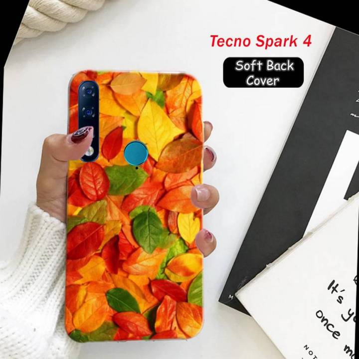 Tecno Spark 4 Pouch Cover - Art Soft Cover Case