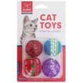 Toys for Cats Ball with Bell Playing Chew Rattle Scratch Plastic Ball Interactive Cat Training Toys Cat Toy Cat Favor Pet Supply. 