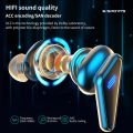 Low Latency Gaming Headset K33 TWS Wireless Earbuds Noise Reduction Music Sport Headphons Colorful Light In Ear Earphone with Mic. 