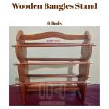 Wooden Bangles Stand , Chori Stand, 6 rods  Jewellery Stand Hand Crafted Best for Girls Women's Bangles & Jewellery Storage. 