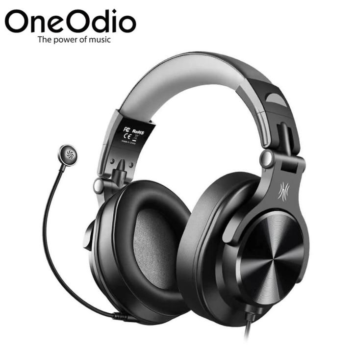 Oneodio A71D Fusion Fixed Wired Over Ear Headsets with detachable B00M Mic 40mm Driver Super EQ Bass Studio Headphones Professional Monitor Recording In-Line Mic For PC Laptop Mobile Home Office Super Gaming Experience Best Price