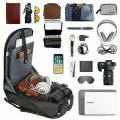 BAGCITY. Business Laptop & Travel Backpack, USB Port, Dual Compartment, Suitcase Layer, Large Capacity Water Resistant. 