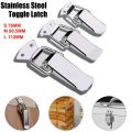 Luggage Accessories Stainless Steel Spring Loaded Latch Silver Durable Toggle Latch Lock Snap Wooden Box. 