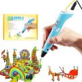 Best Gift 3D Pen for kids, 4.0 Gen. Drawing Pen, LCD Display, USB Cable, 1 Pen Holder, 9 Meter 1.75mm Free Filament, Temperature Control,  3D Painting Pen, 3Doodler Create+ Printing, Creative Learning for Children Kids as Toys, DIY Arts & Crafts Boy Girls. 