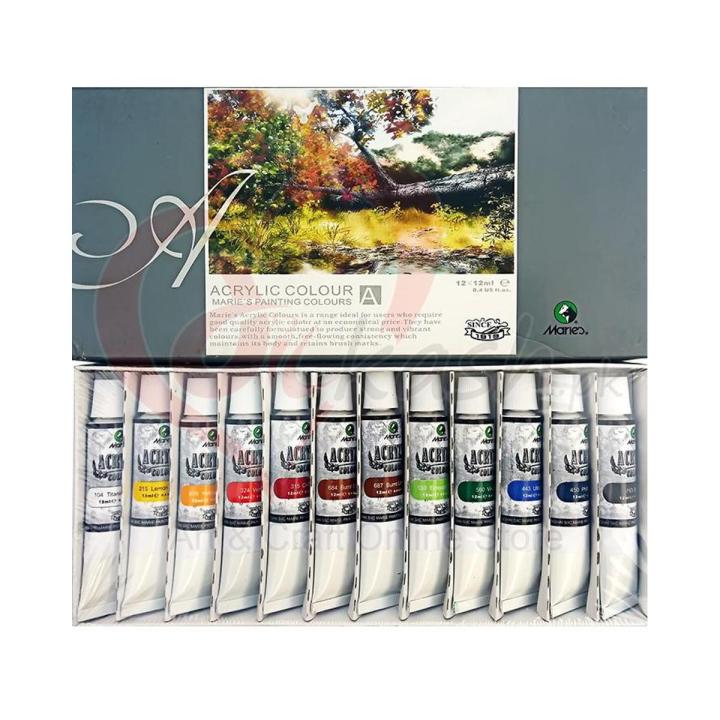 Marie’S Acrylic Color Paint Set Of 12 Pieces