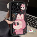 Trend Brand Label Cute Pop Mart Labubu Cartoon Couple Case Compatible For IPhone 7Plus XR 11 15 14 12 13 Pro Max 6S 15 7 6 8 Plus XS Max X SE 2020 Funny Doodle Angel Eye Soft Case. 