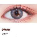 Color lens Oman Grey Color Three Tone Eye Contact Lenses With Container + free water kit / disposable lenses / lense, eye lense / color lense / eye lenses for girls-Blue. 