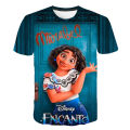 Disney Movie Beautiful Mirabel Princess Encanto Girls Print T-shirt Summer Costume Girl Party Wear Clothing Birthday Tees Baby. 