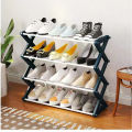 Premium Quality 4 Layers X-Type Foldable Fashion Shoe Organizer Stand,Shoe Rack with 5 color options,Shoe Organizer Stand in Modern Design. 