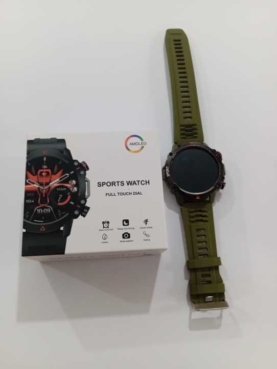 AMOLED Sports Watch – Full Touch Dial, Fitness & Activity Tracker ...