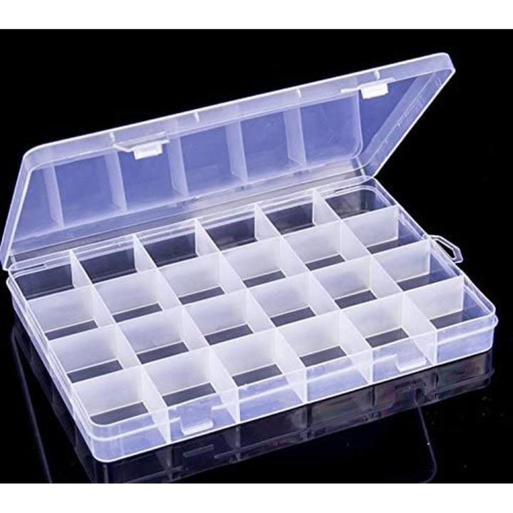 24 slot multi purpose jewelry storage box