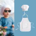 2 Pieces Baby Chef Apron and Hat Infant Baby Chef Costume Kids Costumes Set. 