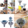 4 IN 1 Funnel Set With Strainer Cooking Oil Dispenser Kitchen Gadget Tool. 