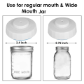 Mason Jar Vacuum Sealer Canning Sealer with Vacuum Pump for Regular-Mouth and Wide-Mouth Mason Jars. 
