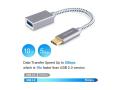 USB-C to USB 3.1 Adapter, Nylon Braided Type-C OTG Cable USB C Male to USB A 3.0 Female Connector for iPhone 15，iPhone 15 ProMax, Samsung S23 Ultra, MacBook Pro, MacBook Air/Mini, Google Pixel. 