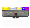 1 Pcs Bike Light Five Lens Projector Driving LED Fog Work Light 4 Color Light Dolphin Projector Spotlight For Bike Car Jeeps White Yellow Mix Flash Bar Light. 