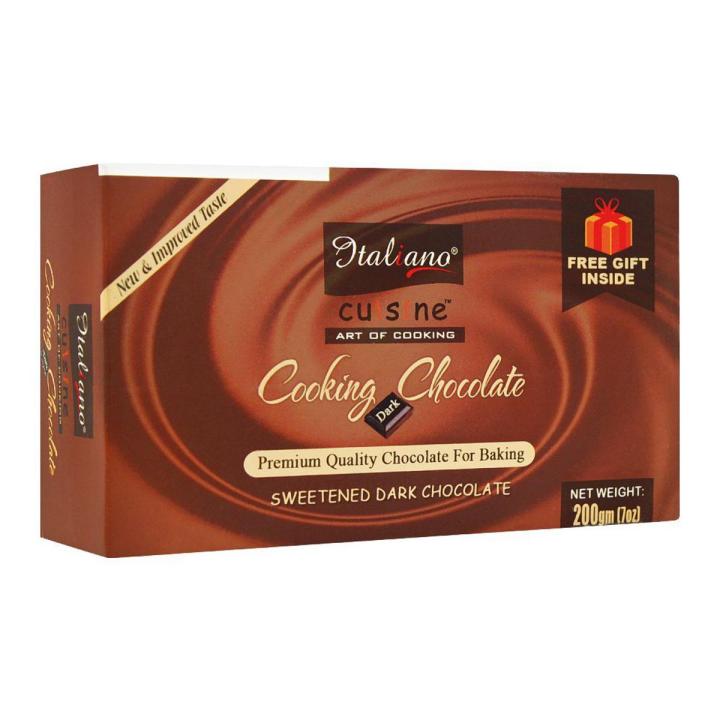 Italiano Cooking Chocolate Dark 200gm