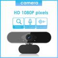 Full HD 2K 1080P Webcam Computer PC Web Camera With Microphone Rotatable Cameras For Live Broadcast Video Calling Conference Work. 