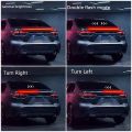 Universal Rear Car Spoiler Led Kit Light Trunk Lip - Flow Turn Signal ~ Trunk Spolier Light - 130cm - 12V. 