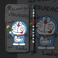 JIUMOO For Asus Zenfone Live ZB501KL Live L1 ZB501KL Case Side Square Edge New Design Phone Cases Thin Frosted Transparent Hard Pattern Silicone Casing Cartoon Cute Doraemon Cat Full Cover Camera Protection Shockproof Softcase. 